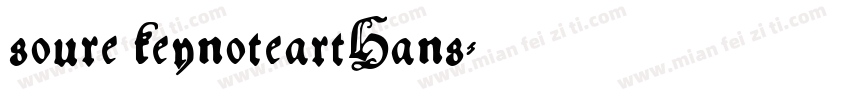 soure keynoteartHans字体转换